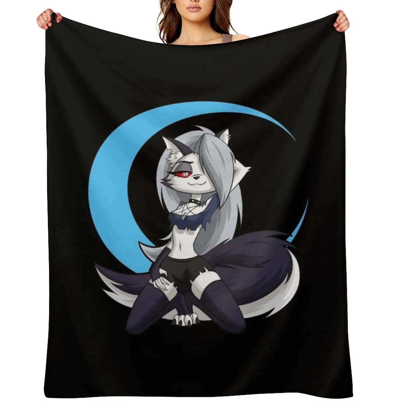 

Helluva Boss Loona Throw Blanket heavy to sleep Tourist Retros Moving Blankets