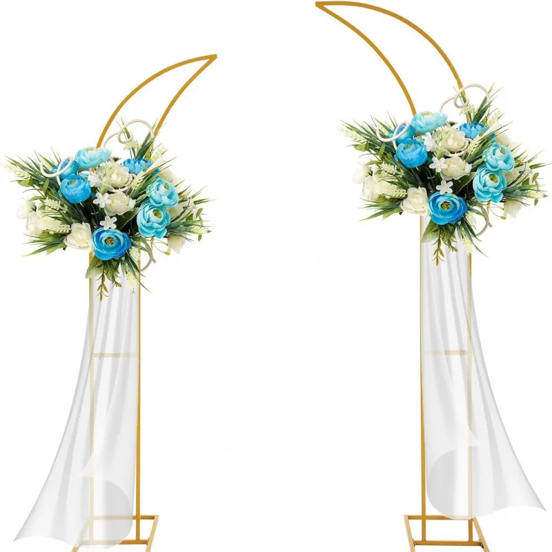 Square metal arch bracket wedding props door background decoration party balloon arch bracket road lead scene