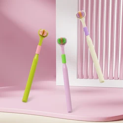 GYN [3 travel packs] Simple three-sided brush head, efficient cleaning, household adult couple toothbrush
