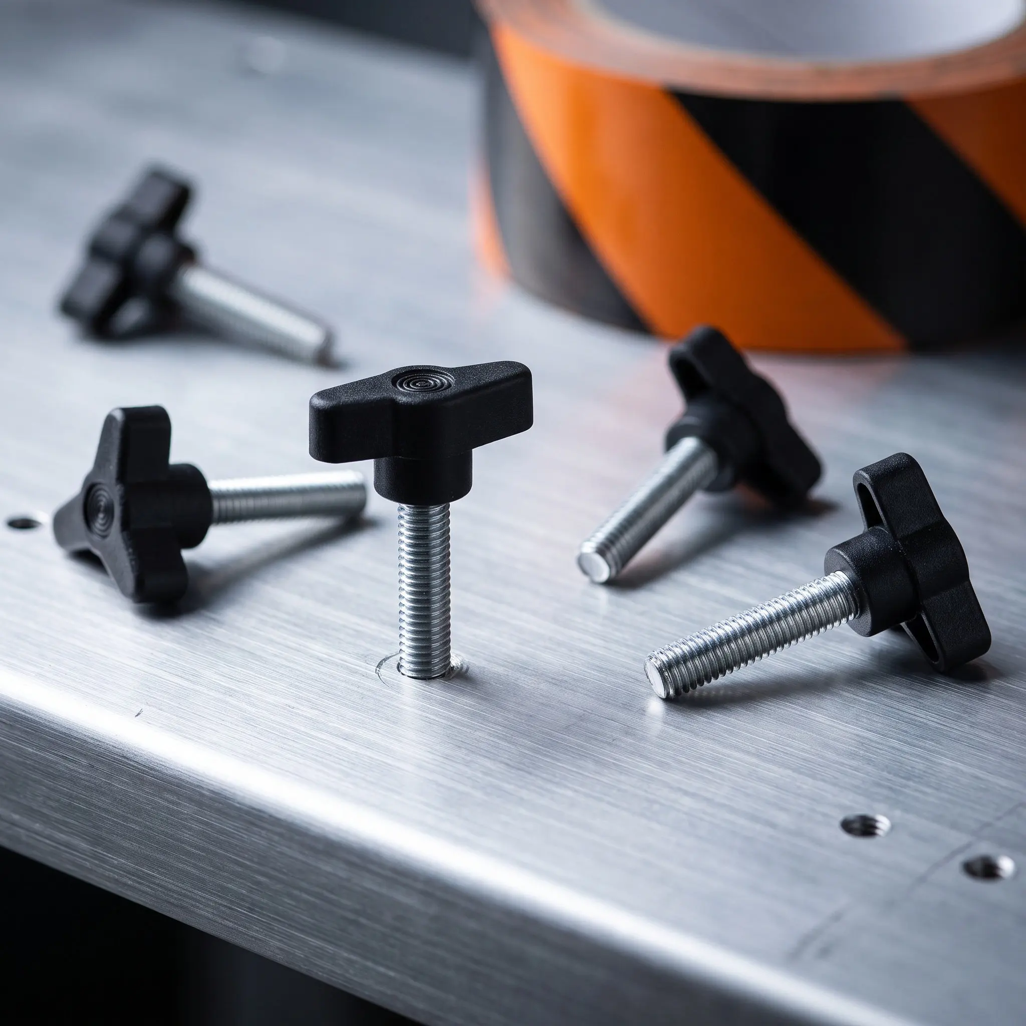 5Pcs Thumb Screws Wing Knob Small Screws M8x50 Quick Tightening Fasteners for Machinery Machine Repair Thumb Screw
