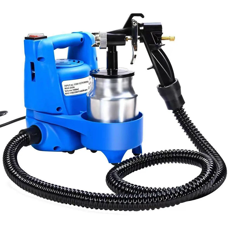 650W Car High Pressure Electric Spray Gun Latex Paint Sprayer Forged Aluminum Paint Electric Spray Gun