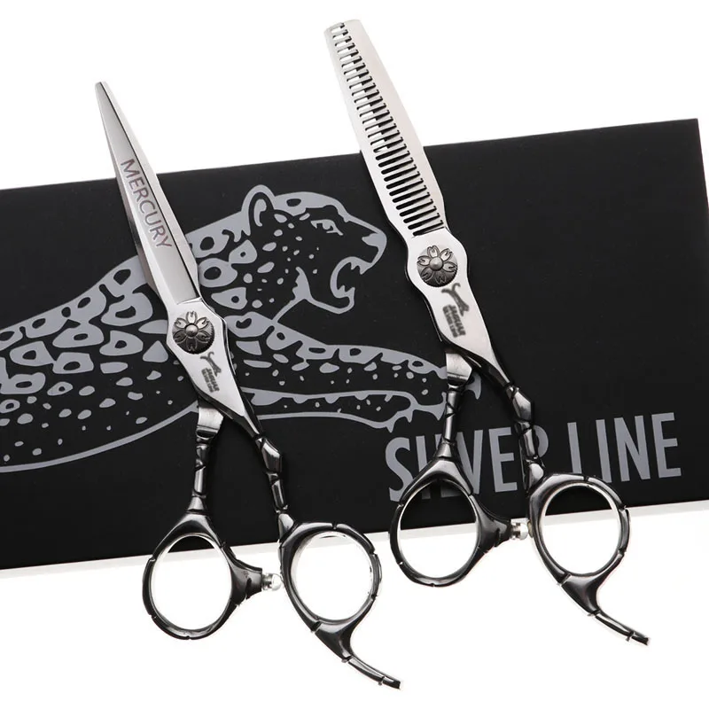 6 Inch Professional Hairdressing Scissors Set Cutting+Thinning Barber Shears High Quality Personality Hair Scissors 30 Teeth