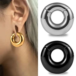Vankula 2PCS 316L Stainless Steel Round Plugs Tunnels Fashion Ear Weights Piercing Body Jewelry Expander