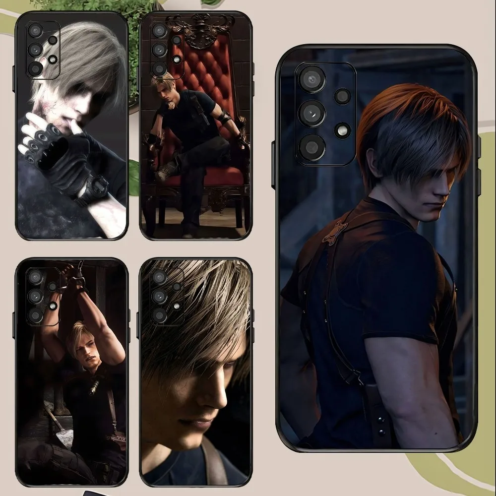 Resident Leon Kennedy E-Evil Phone Case For Samsung Galaxy A52 A12 A51 S21 Edge S22ULTRA S23 S24 Plus Ultra Black Cover