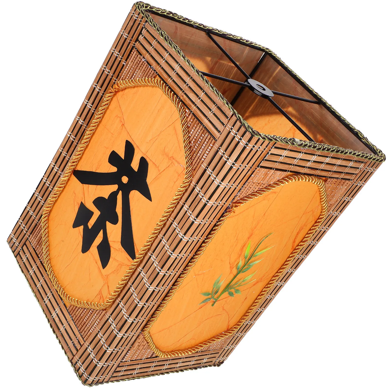 

Bamboo Woven Lamp Shade Modern Decorative Light Cover for Pendant Ceiling Lamp Soft Glow Home Restaurant Wedding Decor