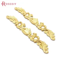 20PCS Not plated color Brass Decorative Spacer Stereo Flower Border Diy Accessories Making Materials Rosediy official-website