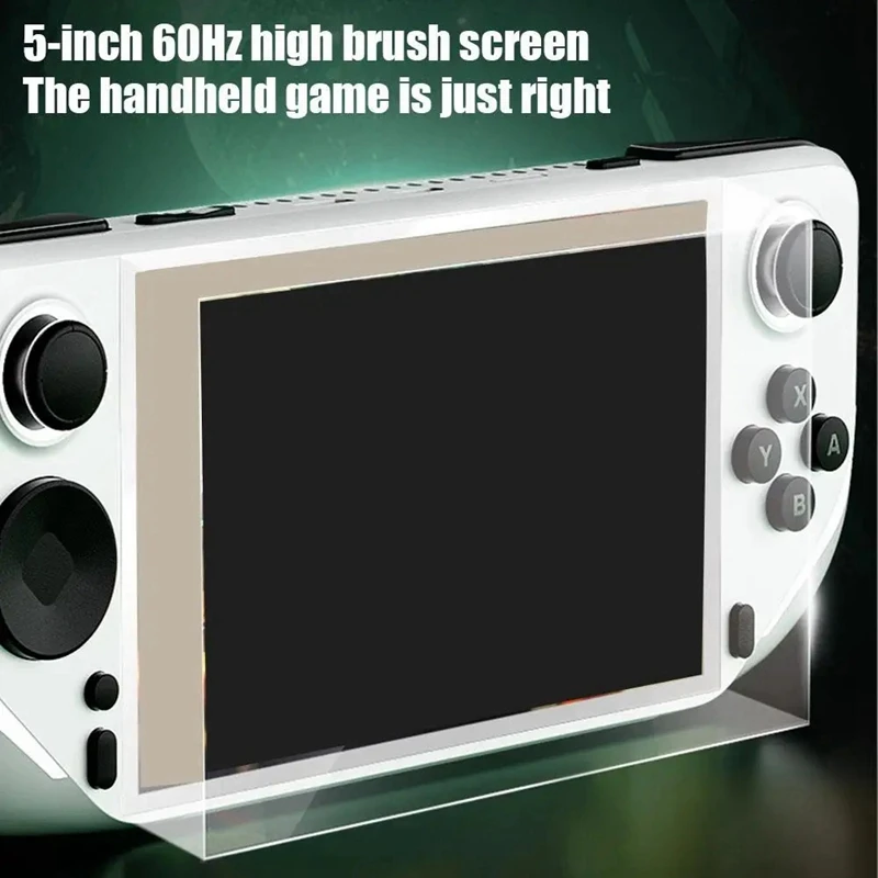 E6 Handheld GAME Console Portable Video Game Support 5-Inch IPS Retro Gamebox PSP PS1 N64 Connect TV Easy Install (White 64GB)