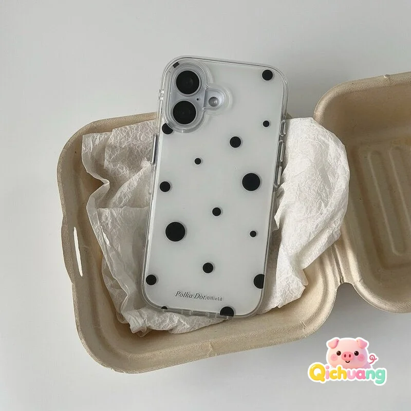 Ins Style Polka Dot Case For Samsung Galaxy A37 A36 A26 A35 A25 A34 A24 A33 A23 F23 A32 A22 M22 A31 A30 A21S A20S 5G 4G Cover