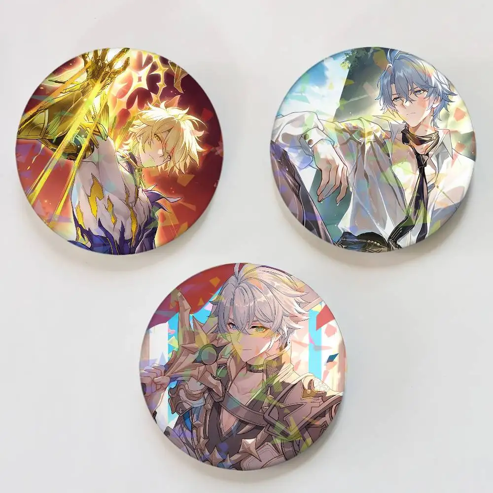 Honkai Star Rail Phainon Laser Button Pins Backpack Clothing Decor Brooch Fiction Badge Jewelry Gifts