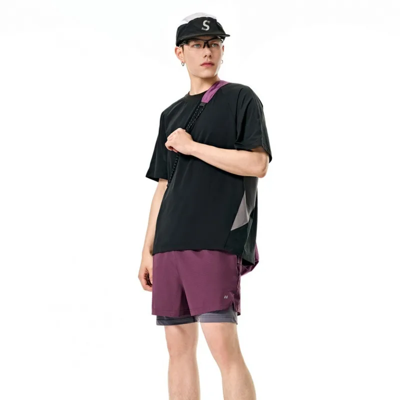 

Мужская одежда, дышащие спортивные шорты и футболка, весна-лето 2024, новые уличные легкие брюки для мужчин, повседневная мода KIZF