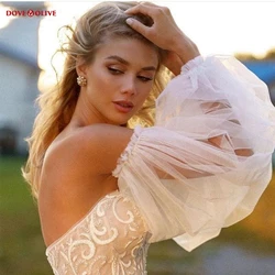 Removable Sleeves Wedding Shrug Tulle Full Sleeves Bridal Cover Up Bride Women Party Wear Bolero Cheap custom made color