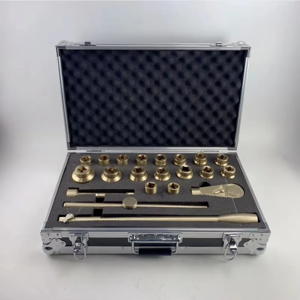 Aluminum Bronze Non-sparking Combination Tools Explosion-proof 3/4 Dr Socket Set 21pcs Model 1152 for Paint Fertilizer