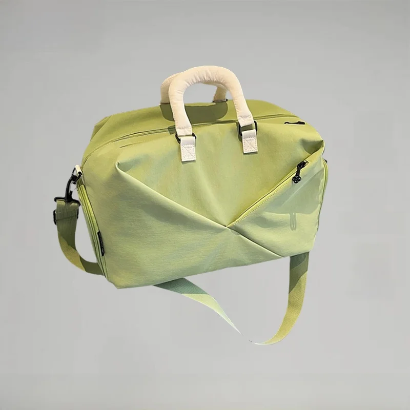 dolob-fitness-bag-women's-large-capacity-handheld-crossbody-travel-bag-wet-and-dry-separation-sports-style-nylon-material