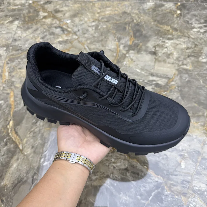 new-men's-outdoor-casual-shoes-soft-bottom-comfortable-trendy-sports-shoes-elastic-band-black-breathable-mesh-shoes-for-men