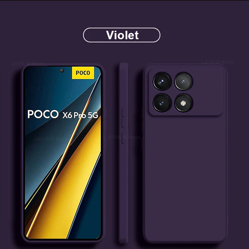 Poco X6 Pro Hülle, flüssiges Silikon, stoßfeste Handyhüllen für Xiaomi Poco X6 Pro Poco X6 Pro X6Pro Pocox6 Pro 5G, weiche TPU-Abdeckung – Detail 15