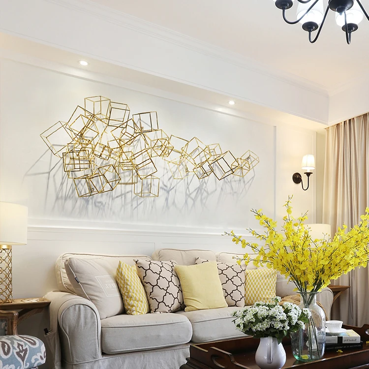 %jj.Dali Abstract Geometric Luxury Hang Decors 3D Wall Art for Hotel, Exhibition Hall*r
