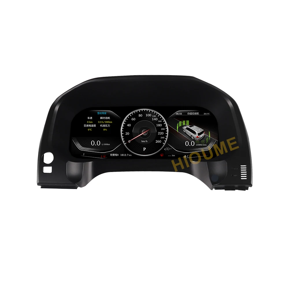 Car LCD Dashboard For Toyota Prado 2010 - 2020 With Linux System Auto Instrument Cluster Panel Modified And Upgraded Speedometer