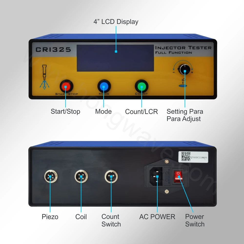 CRI325 Common Rail Diesel Injector Tester Piezo Solenoid Injector Driver Test Tool