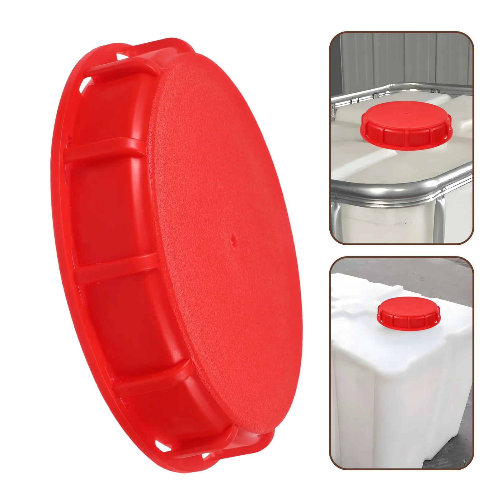 Ton Barrel Lid Tank Ibc Tote Covers Valve 1870X1870X360CM Plastikowe zakrętki oleju Woda Czerwone wiadro