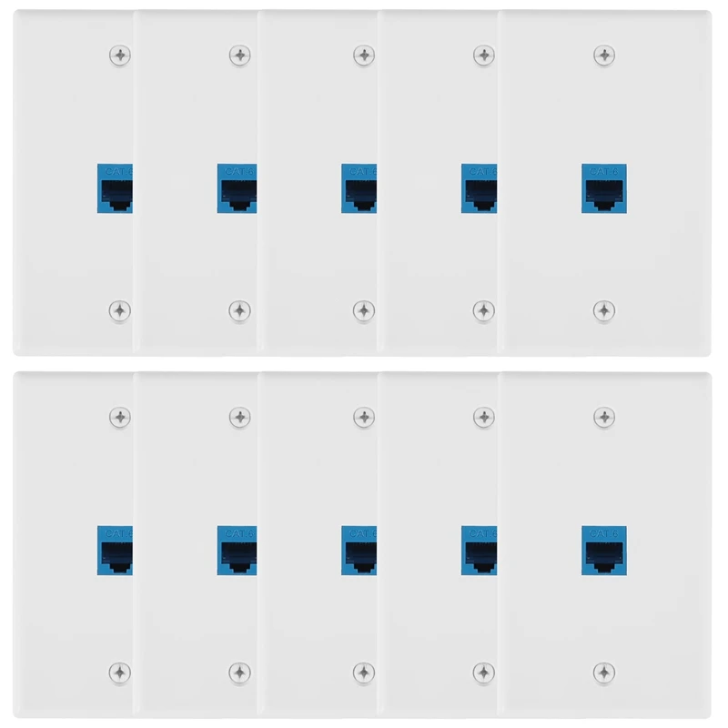 10 шт., настенные Ethernet-разъемы RJ45