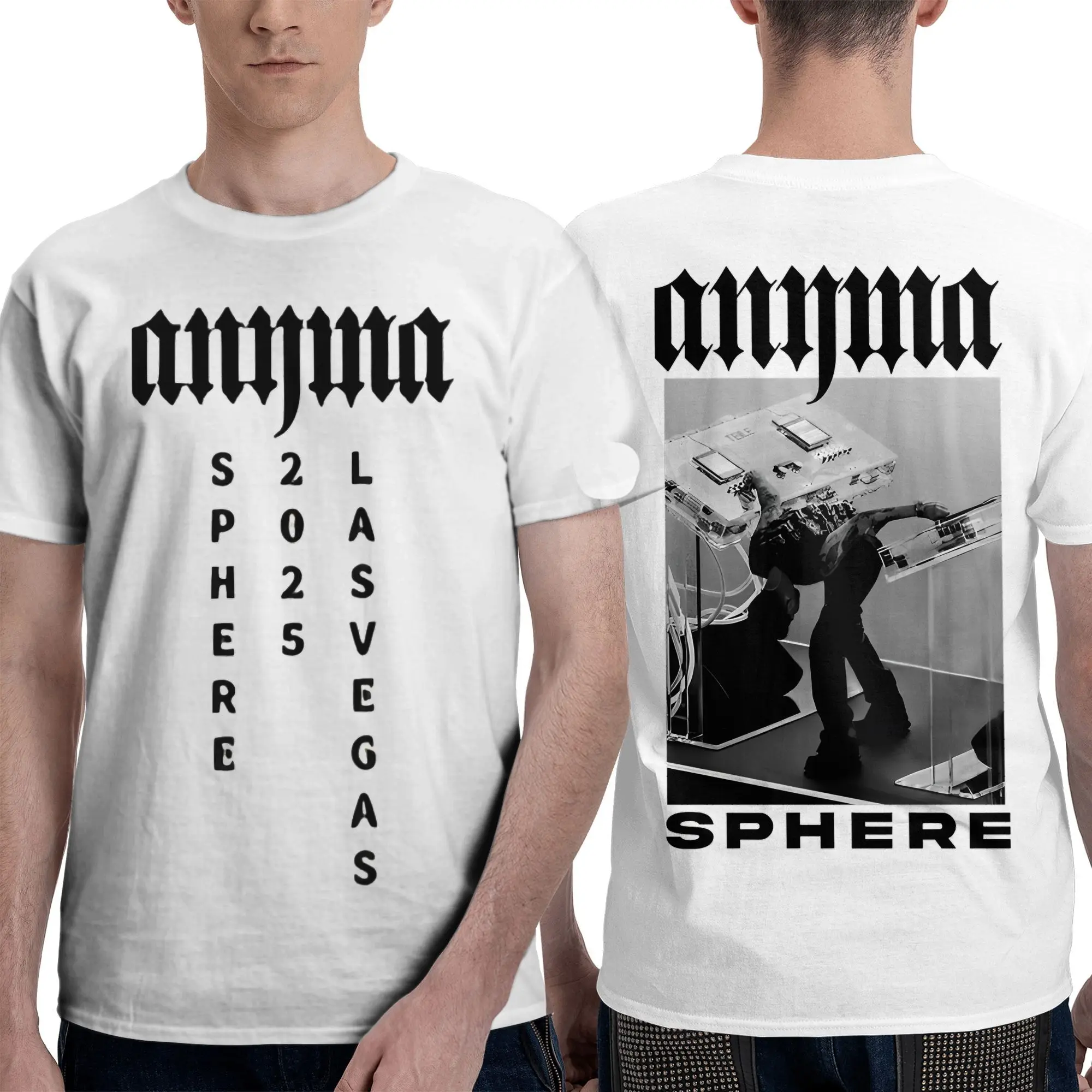 

DJ Anyma Controller T-Shirts Men Funny Pure Cotton Tee Shirt Crew Neck Short Sleeve T Shirt Adult Clothes