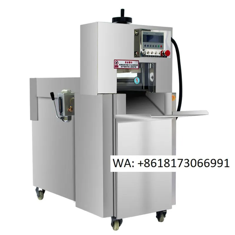 Large Commercial Numerical Control Lamb Roll Slicer, Automatic Frozen Meat Slicer