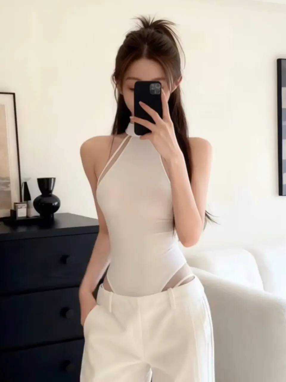 

Сексуальный модный комбинезон-боди для женщин, осенне-зимняя новинка, приталенный топ-боди с высокой талией и длинными брюками, создающий иллюзию стройности.