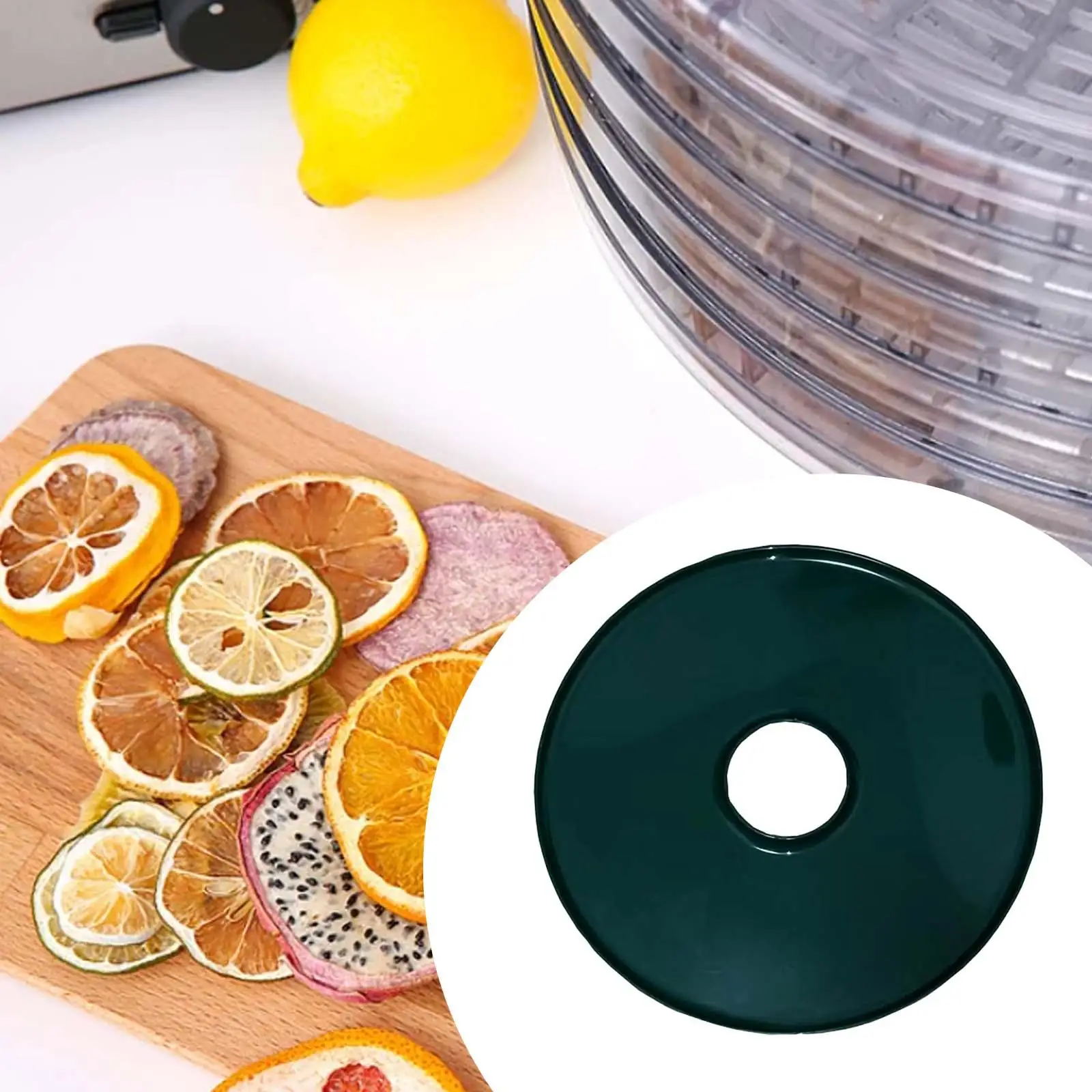 Food Dryer Mats Dehydrator Sheets Protective Non Stick Kitchen Water Tray Circle Tool Food Dehydrator Trays for FD-660 Accessory