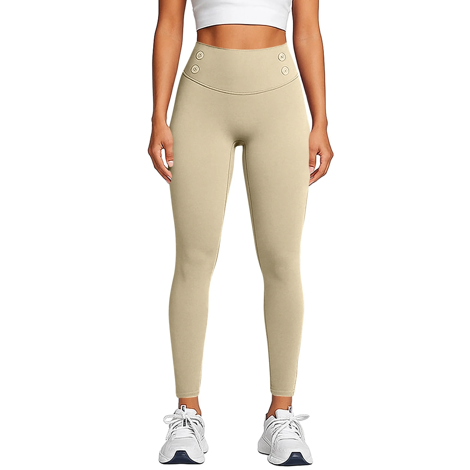 المرأة خريف شتاء الصوف مبطن السراويل الرياضية موضة بلون بناطيل تدفئة طماق عالية الخصر سليم اليوغا السراويل Sweatpants #1