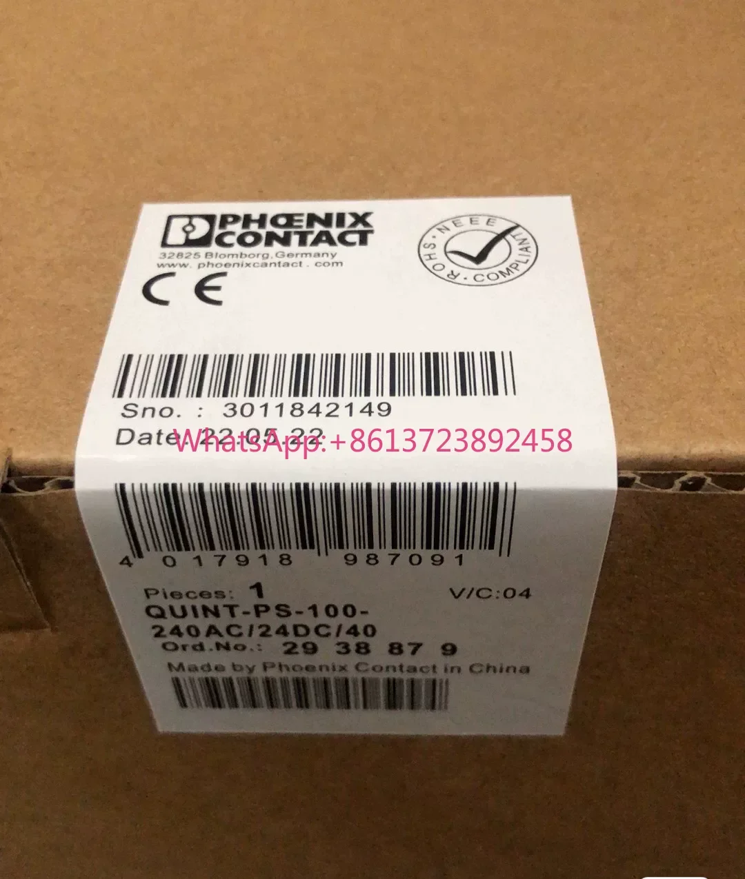 PHOENIX POWER QUINT-PS-100-240A C/24DC/40