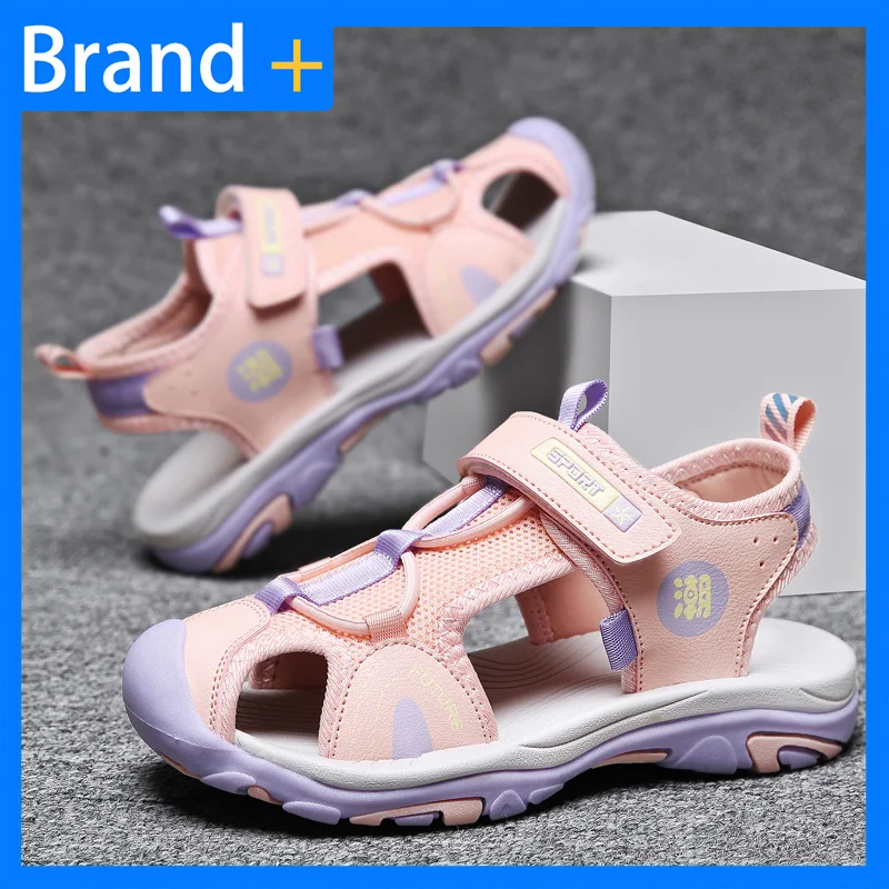 

Children Sandals New Hollow Out Breathable Comfortable Bag Toe Summer Outdoor Casual Beach Shoes Fashion Versatile Sports Shoes
