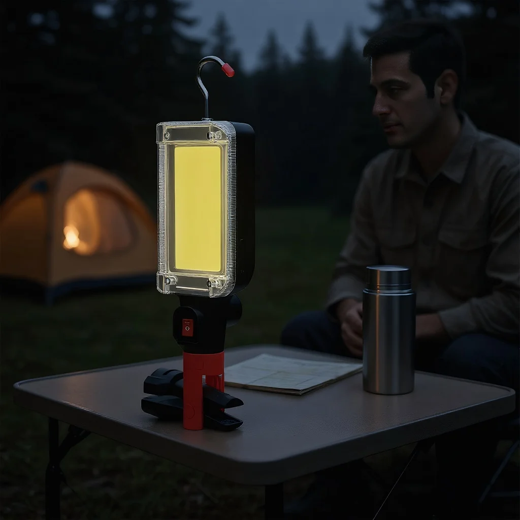 

Портативный светодиодный рабочий фонарь: двухрежимный, магнитный и перезаряжаемый через USB-C