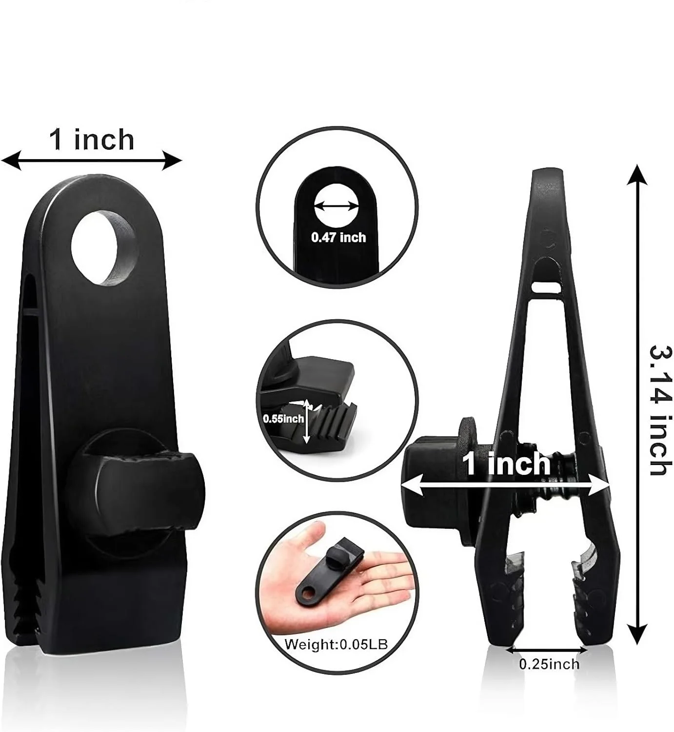 200Pcs Heavy Duty Tarp Clips Shark Tent Fasteners Clips Holder for Car Covers, Outdoor Camping, Awnings, Swimming Pool Covers