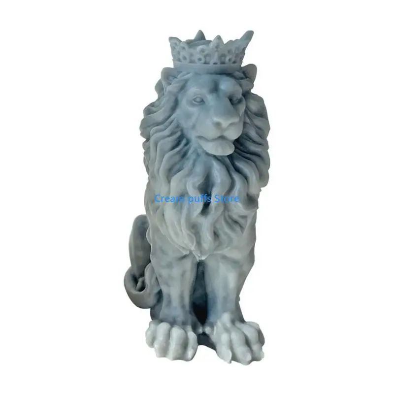 

50LE Making Mold Animal Lion-Shape Silicone Mold Halloween Party Making