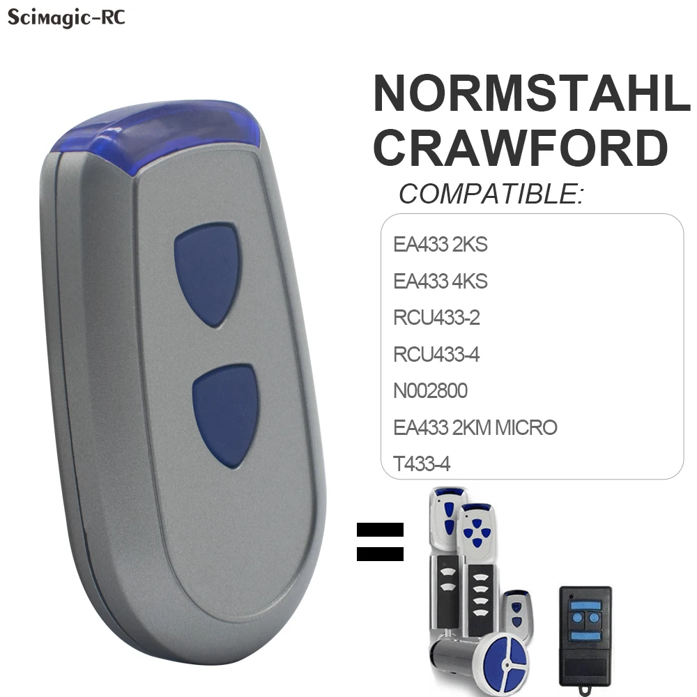 

NORMSTAHL EA433 2KM Garage Remote Control Replacement Crawford Standard Steel EA433 2KS 4KS RCU N002800 Gate Door Opener