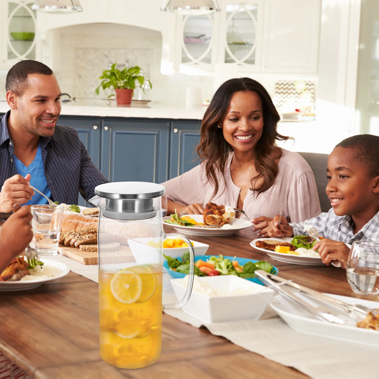 

1Pcs Cold Resistant Glass Tea Kettle Clear Glass Teapot Practical Home Office Heat Resistant Beverage Pot