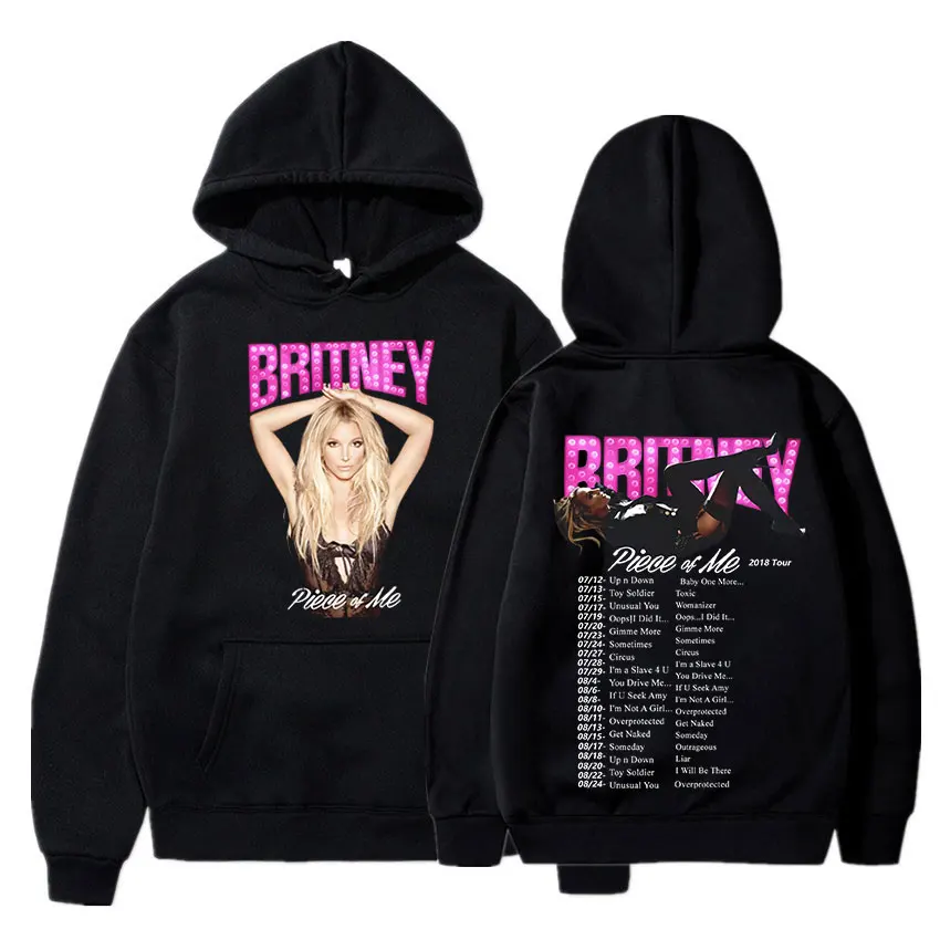 Britney Spears Album Music Print Hoodies Fashion Oversized Hoodie Casual Long Sleeve Sweatshirts Harajuku Streetwear Pullover