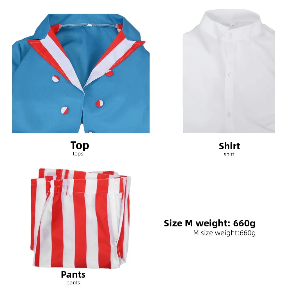 

Новинка 2025 года, костюм для косплея «Сем Дядя», костюм для косплея «День независимости», наряд ужасов на Хэллоуин, женский китайский производитель