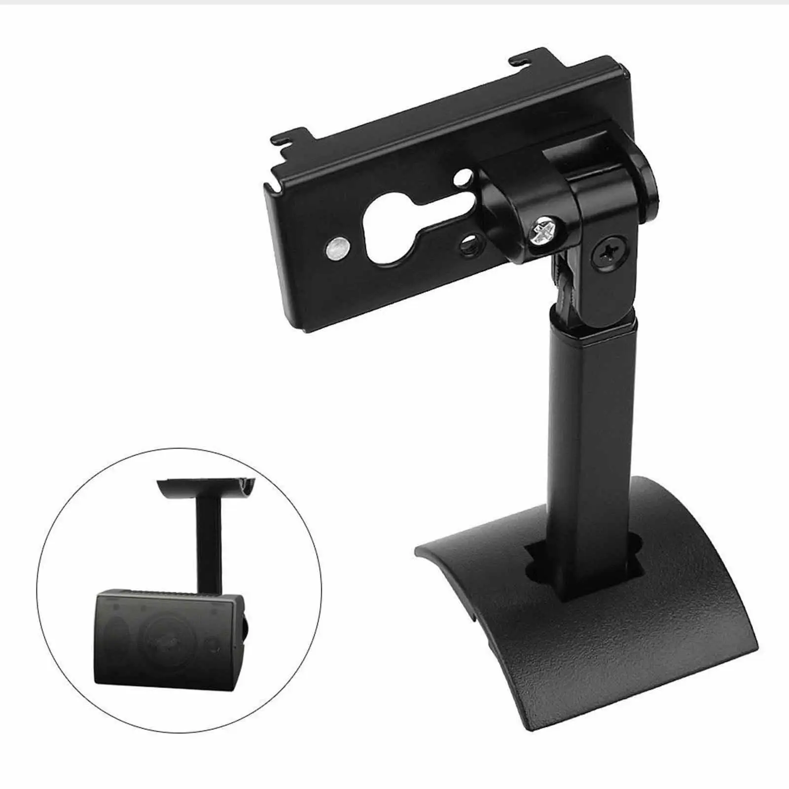 Metal Speaker Wall Mount Bracket Adjustable Swivel Tilt Holder for Studio Monitor Speakers Home Theater KTV Ceiling Support