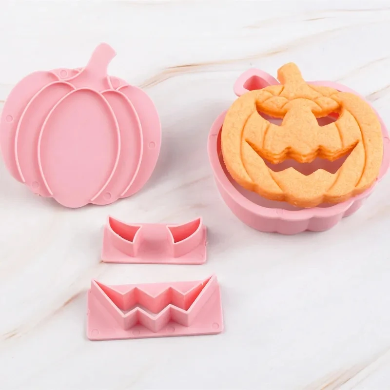 13Pcs DIY Pumpkin Face Halloween Cookie Cutter Set Biscuit Mold Fondant Embosser Stamps Halloween Party Cake Decorating Tools