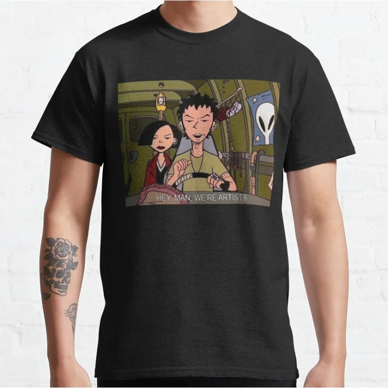 

Retro Sick sad world tv shows Gift t shirt 90s Nostalgia cartoon Graphic Clothes 0217 Large size Tops 100% cotton printed tee