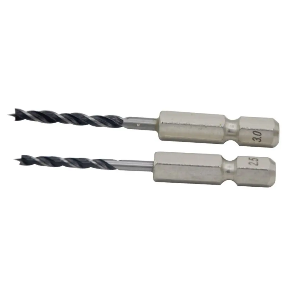 High Efficiency Power Tool Drill Bits Three Pointed High Carbon Steel Hole Opener Hex Handle Twist Drilling Woodworking Tool