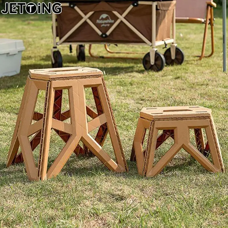 Outdoor Portable Folding Stool High Load-bearing Handle Design Durable Mini Chair Fishing Stool Square Stool Camping Stool