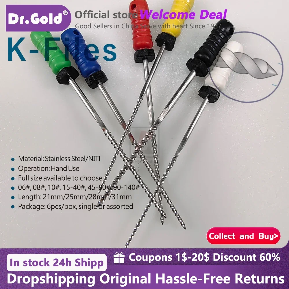 

Стоматологическая напильник K, 60 шт., 31 мм/25 мм, 21 мм, 45-80 # Ручной напильник для корневых каналов из нержавеющей стали, эндодонтический инструмент, инструмент для лечения стоматолога