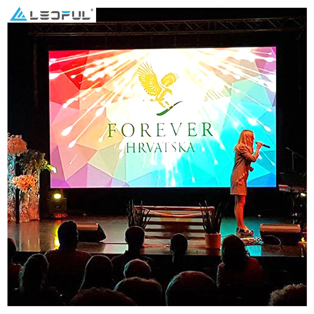 P2.6 P2.976 P3.91 P4.81 Waterproof Giant Concert Stage Led Video Wall Panel, Seamless Splicing LED Background Display