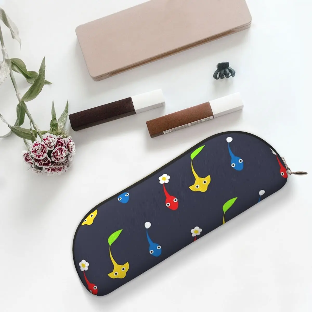 

Pikmin Pencil Cases Pencil Pouch Storage Stationery Supplies Large Capacity Pen Box Pencil Bag for Students School
