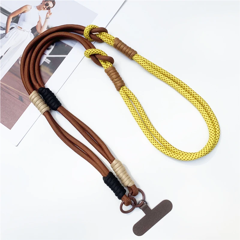 3 in 1 120 cm Crossbody Mobiele Telefoon Opknoping Touw Nekkoord Polsband Verwijderbare Telefoon Lanyard Water Cup Opknoping Touw