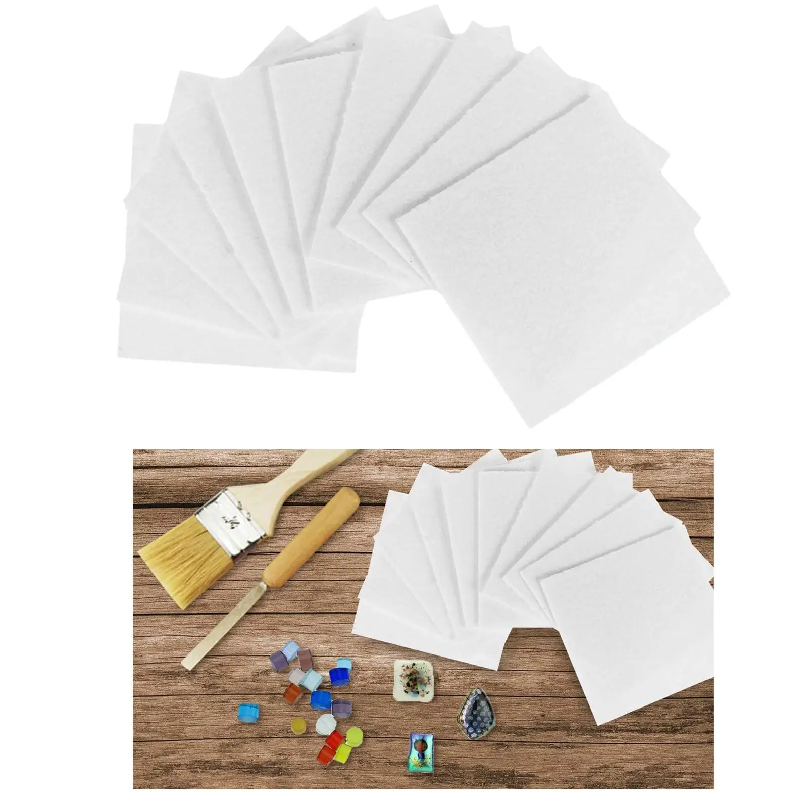 50Pack Glass Fusing Paper Ceramic Fiber Paper DIY Fusing Glass Jewelry