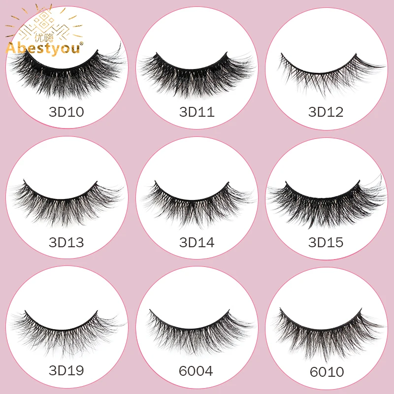 Abestyou 9mm krótkie małe oczy kocie oko zalotne sztuczne rzęsy z norek 20 sztuk prywatna marka cienkie światło Cilios przedłużanie rzęs
