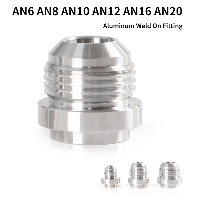 AN3 AN4 AN6 AN8 AN10 AN12 AN16 AN20 Aluminum Weld on Fitting Bung Nut Valve Cover Catch Can High Quality